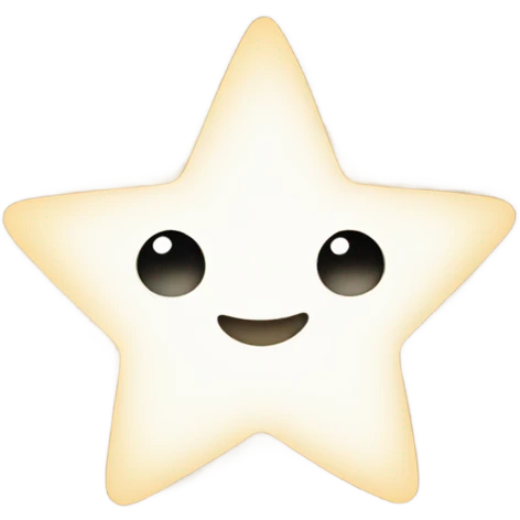 Bright white star emoji