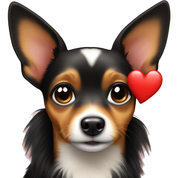 Toy terrier withheart emoji