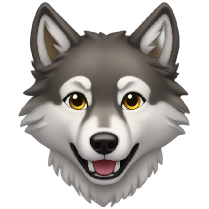 Charmed wolf emoji