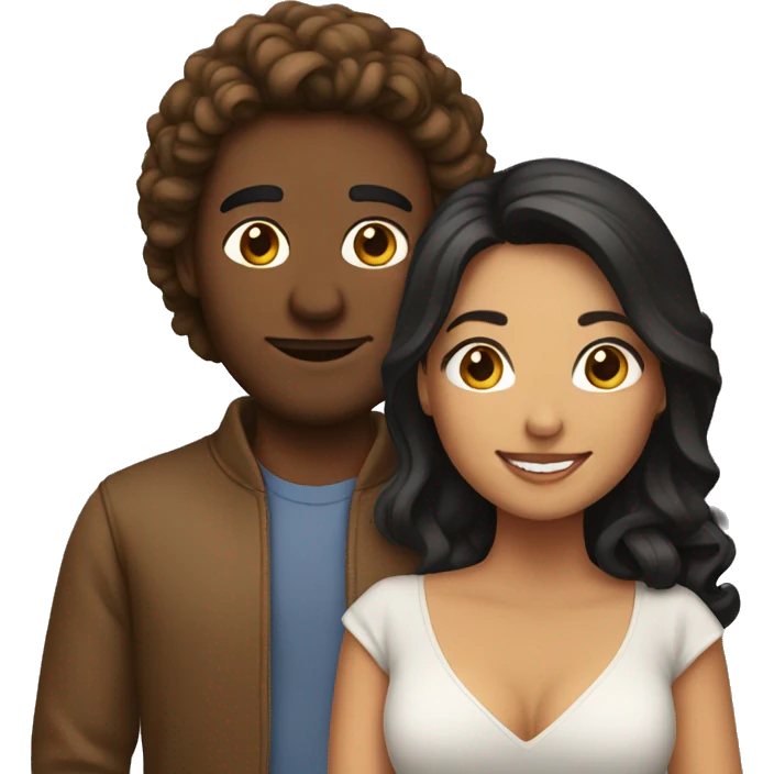 Latina and Canadian couple  emoji
