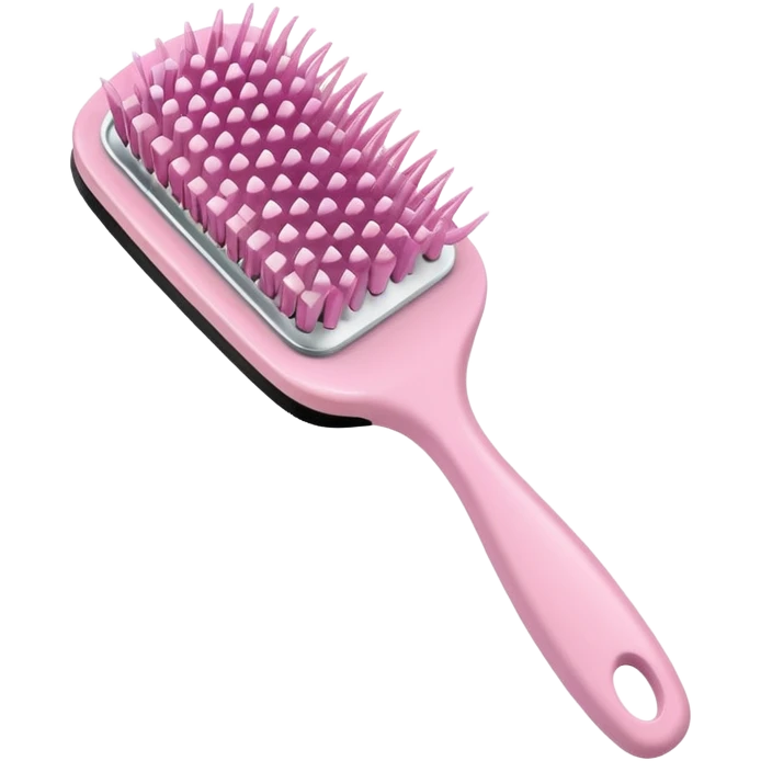 light pink hairbrush minimal design emoji