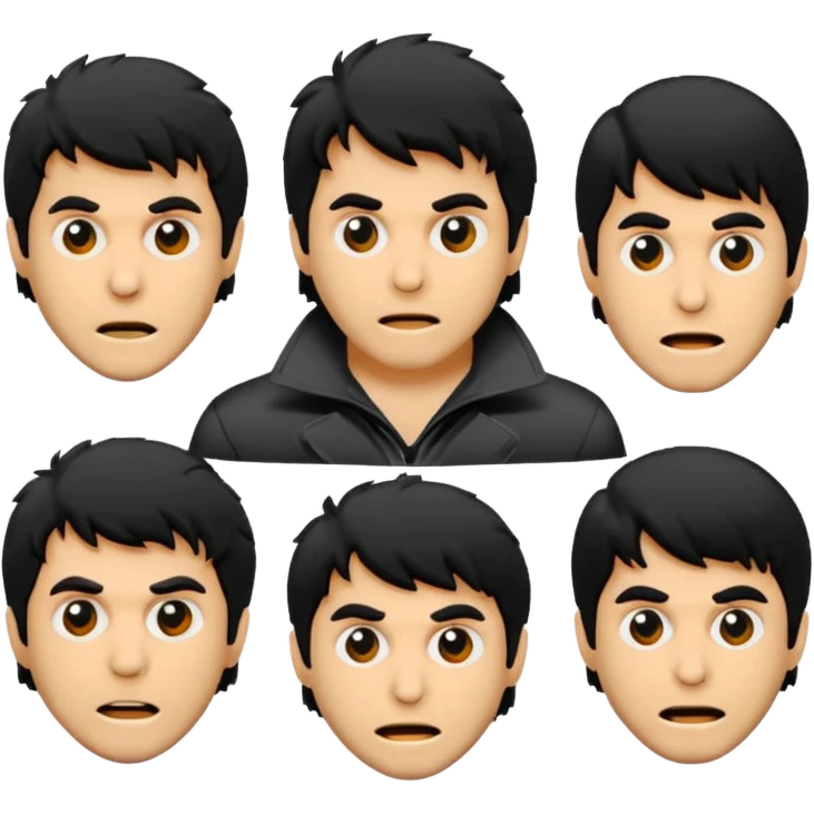 GENERAME  ENTRE 3 Y 5  ICONOS TIPO EMOJI SILUETEADOS SIN FONDO   ESTILO RETRO OCHENTERO CON LA TEMATICA DE LA PELICULA An American Werewolf in London (Un hombre lobo americano en Londres) emoji