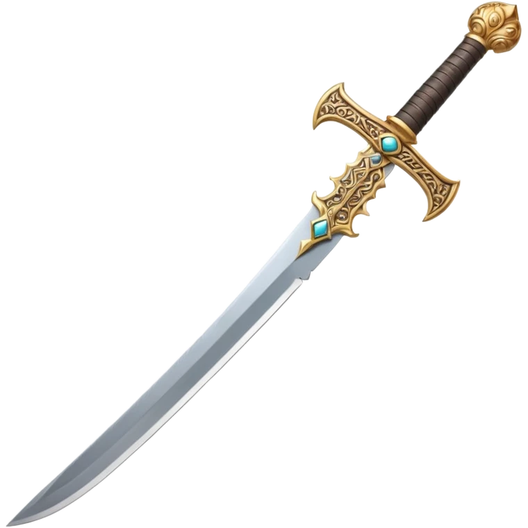 Sword in Arabic in the sword many things written by Arabia emoji