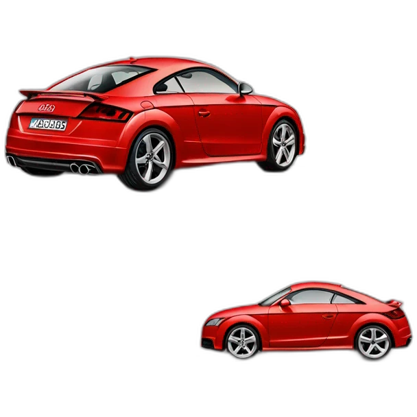 Red Audi TT car emoji