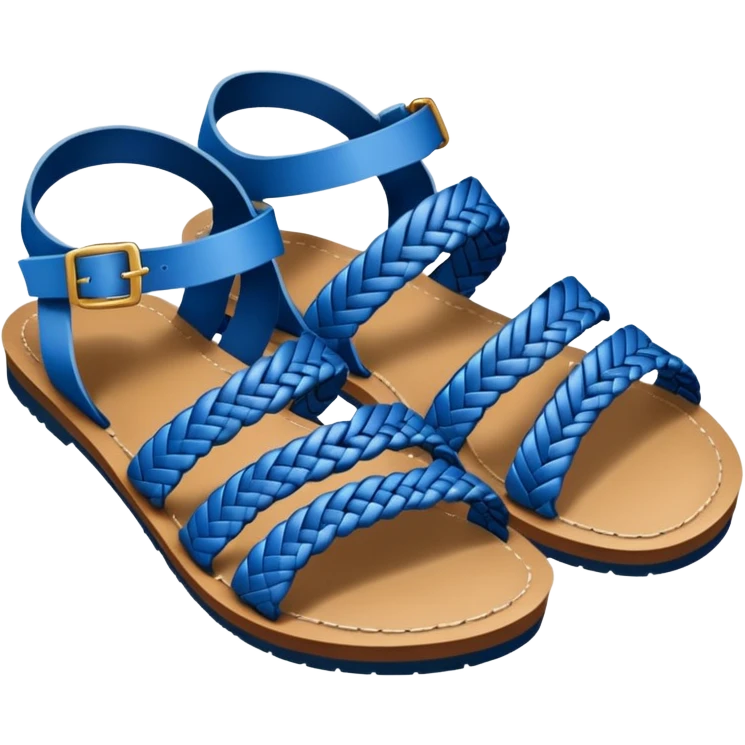 super realistic blue sandals emoji