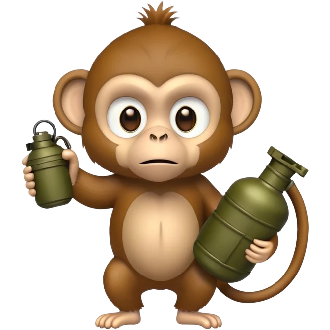 monkey with a grenade emoji