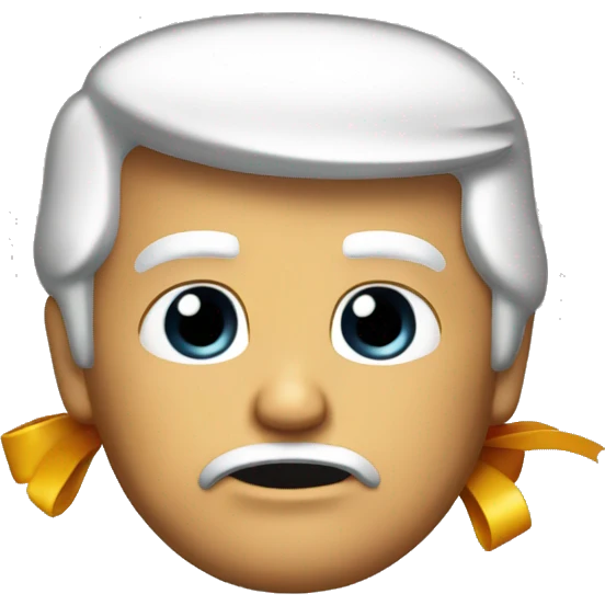 Donald trump with a bow emoji