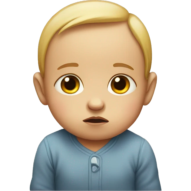 sad baby emoji