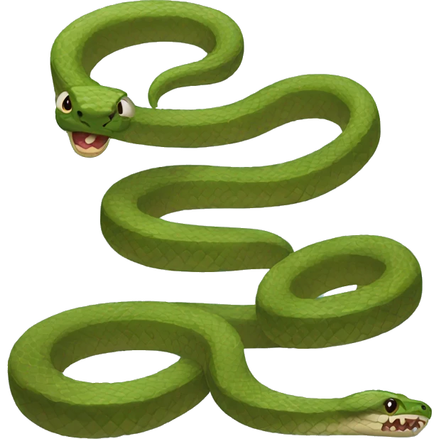 Anxious snake emoji
