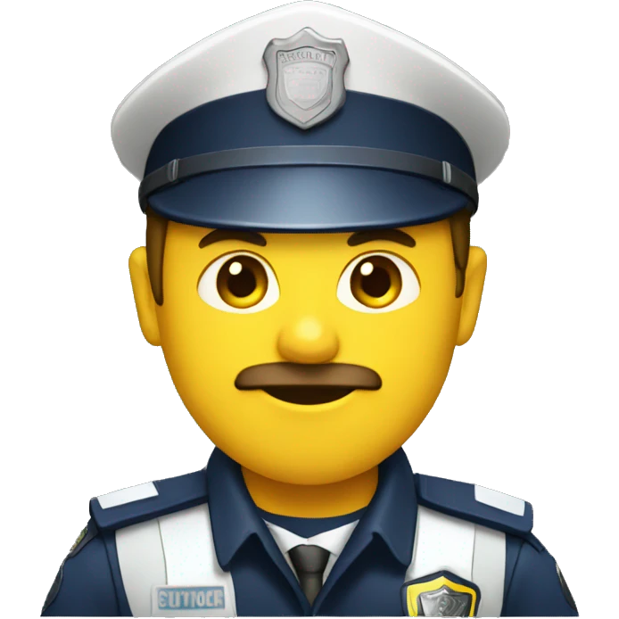 traffic police emoji