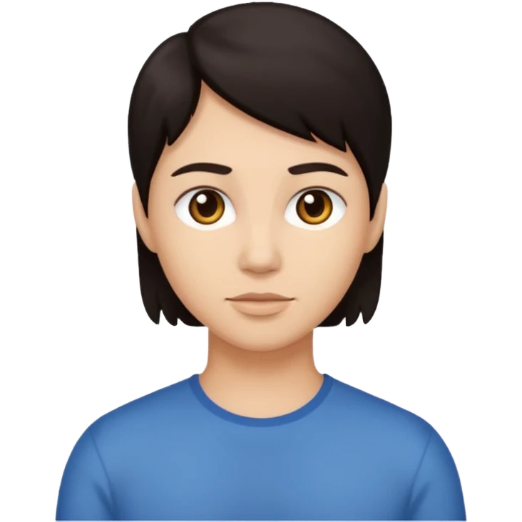 cabelos mais escuros emoji