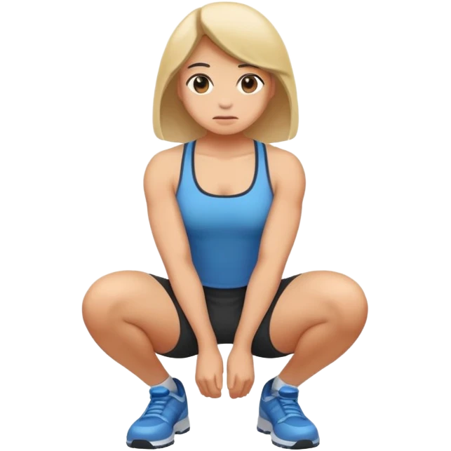 create an emoji for someone squatting emoji