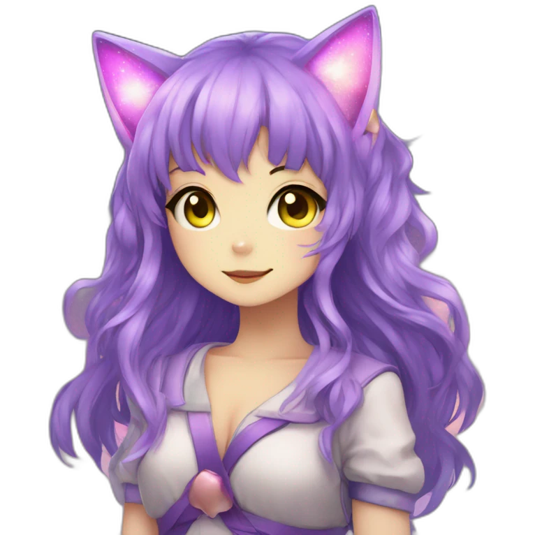 galaxy neko girl emoji
