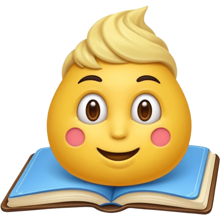 Блокнот синего цвета на пружине пушистый и мягкий emoji