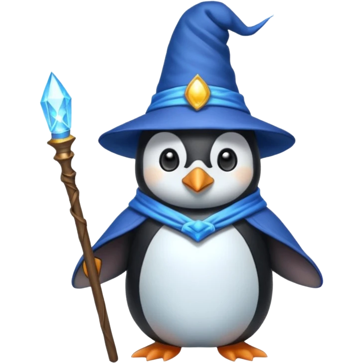 Penguin Wizard emoji