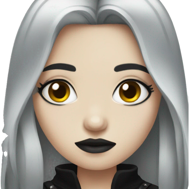 Goth girl emoji