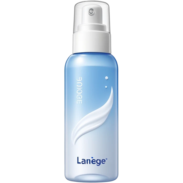 laneige milky toner in spray bottle with white cap emoji