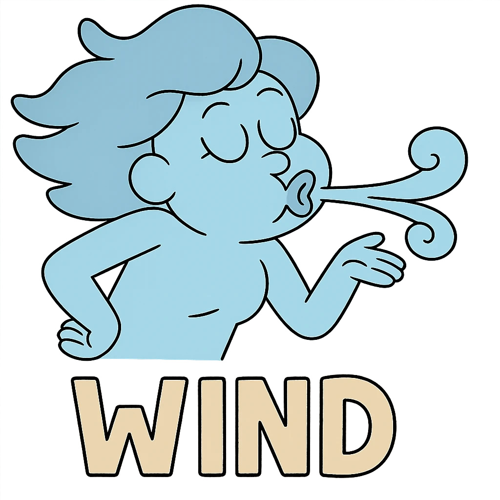 Wind as a refreshing draft emoji