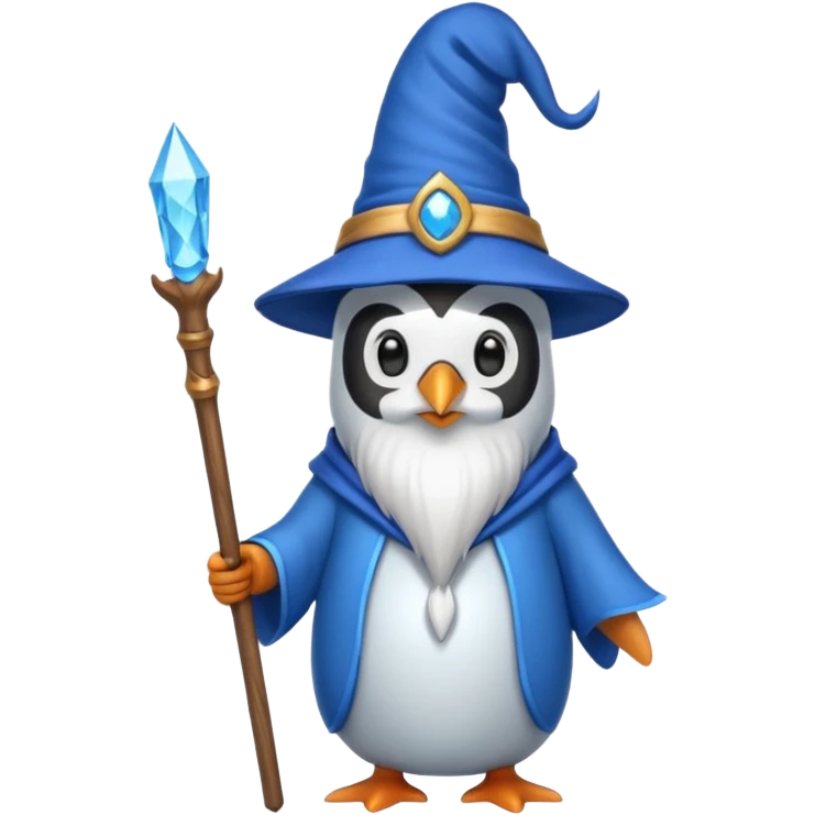 Penguin Wizard emoji