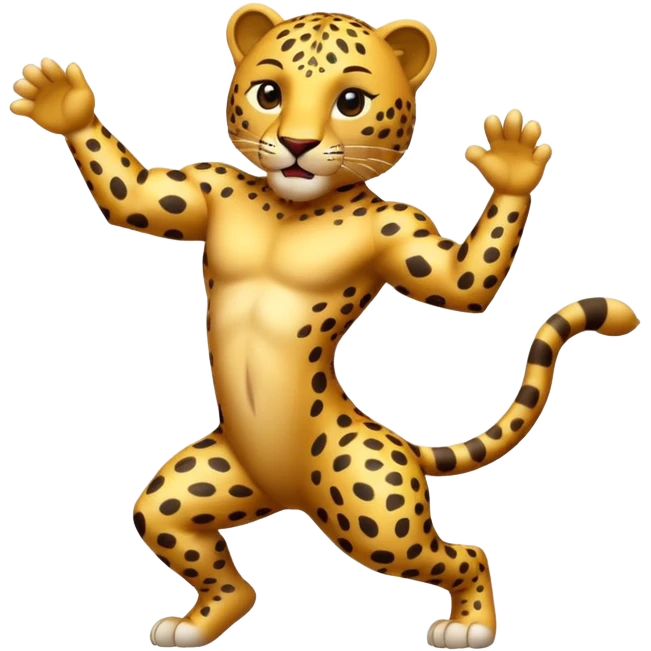 leopard der tanzt emoji