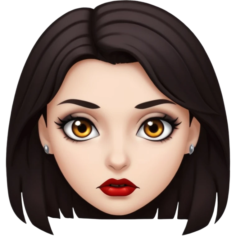 Treacherous brunette woman  emoji