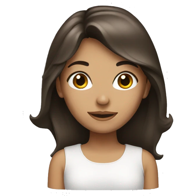 Brunette girl emoji