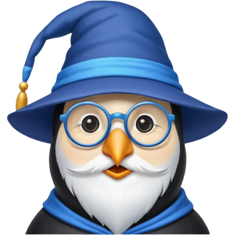 Penguin Wizard emoji