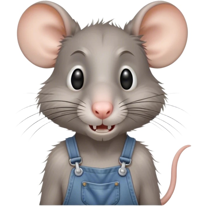 skinny grey-rat disheveled long-nose wearing-overalls no-shirt confused teeth-showing emoji