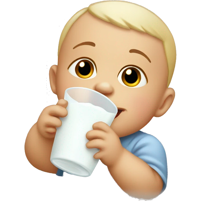 Baby drinking milk emoji