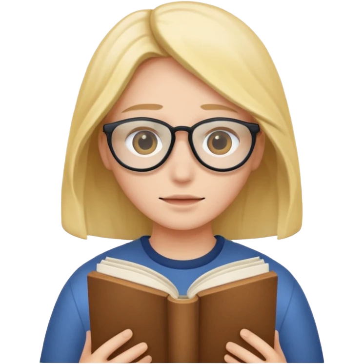 책으로 얼굴 가린듯한 사람 이모티콘 emoji