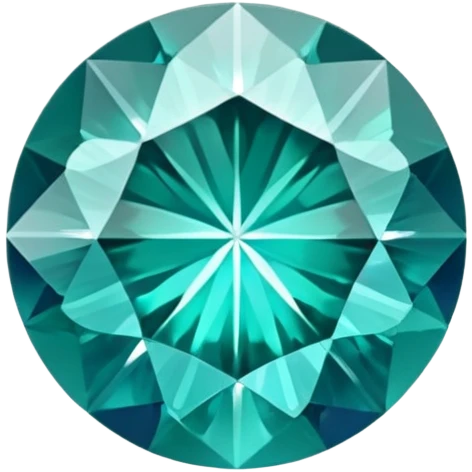Round brilliant cut grandidierite showing unique blue-green color shift and sparkle emoji