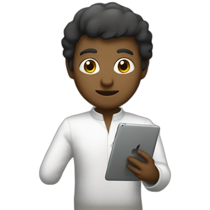 LOUFI WITH IPAD emoji