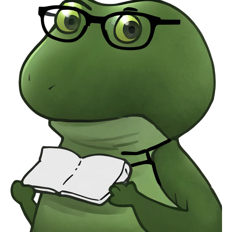 Telegram-style duck wearing glasses, presenting a Python project emoji