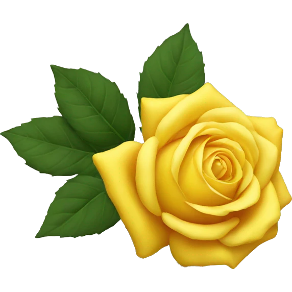 Yellow rose emoji