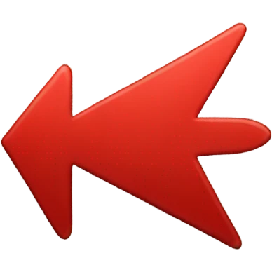 one red arrow pointing down emoji