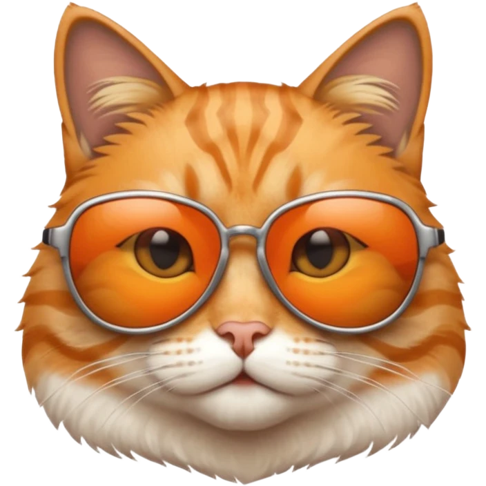 Cat wearing sunglasses emoji