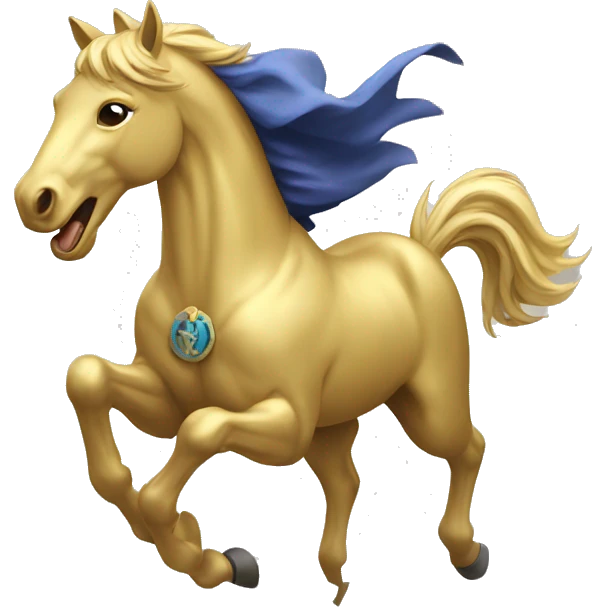 laughing golden horsemen one charakter emoji