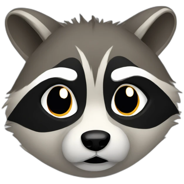 frustrated raccoon emoji