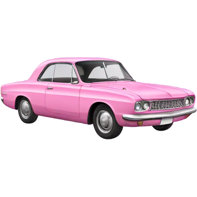 pink 60s car emoji