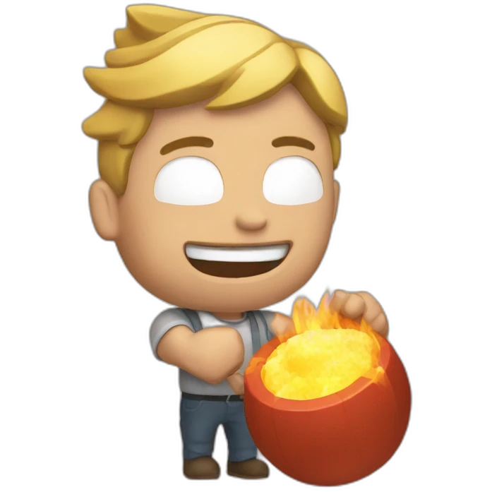 tnt in hand emoji
