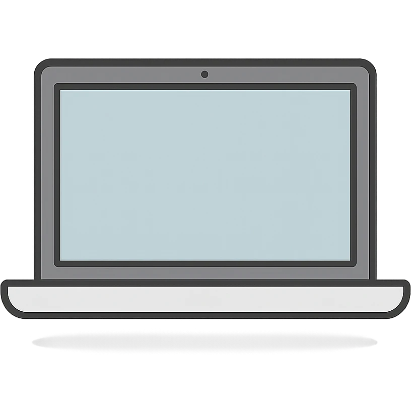 flat design style laptop emoji