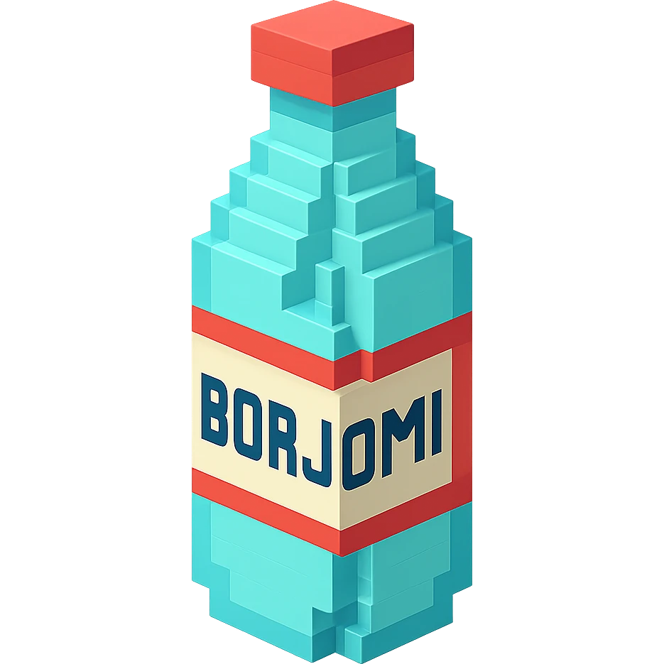 бутылка borjomi, no background emoji