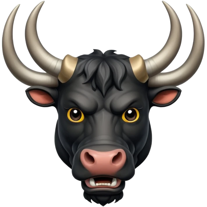 Black bull head bd style  emoji
