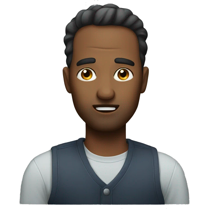 man saying never mind emoji