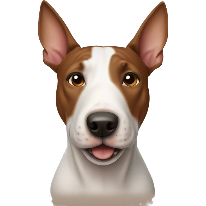 Brown bull terrier  emoji