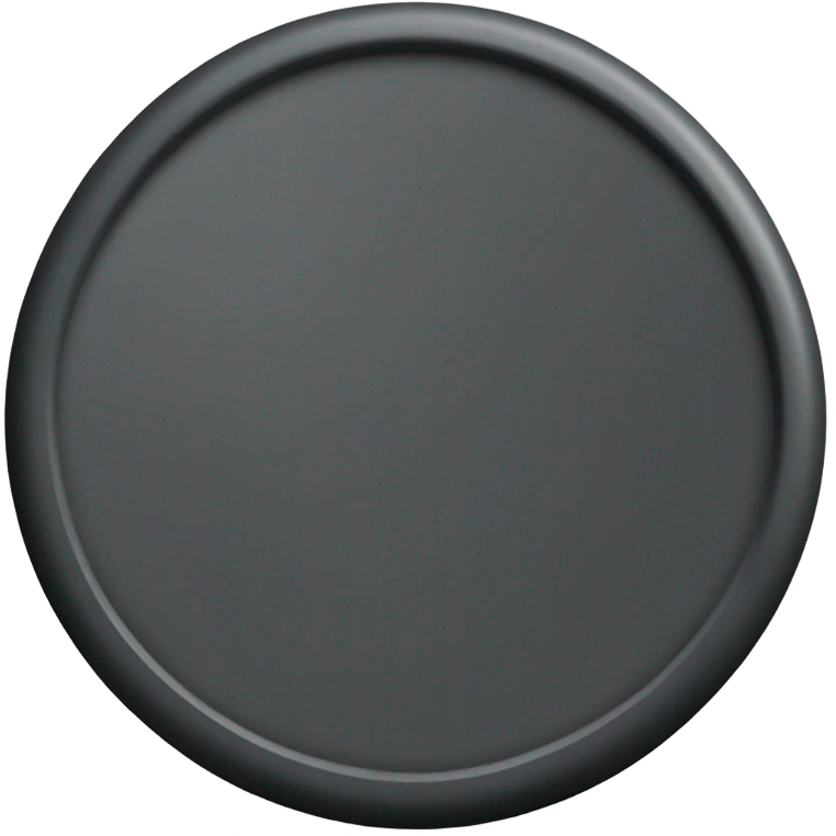 Hockey puck emoji