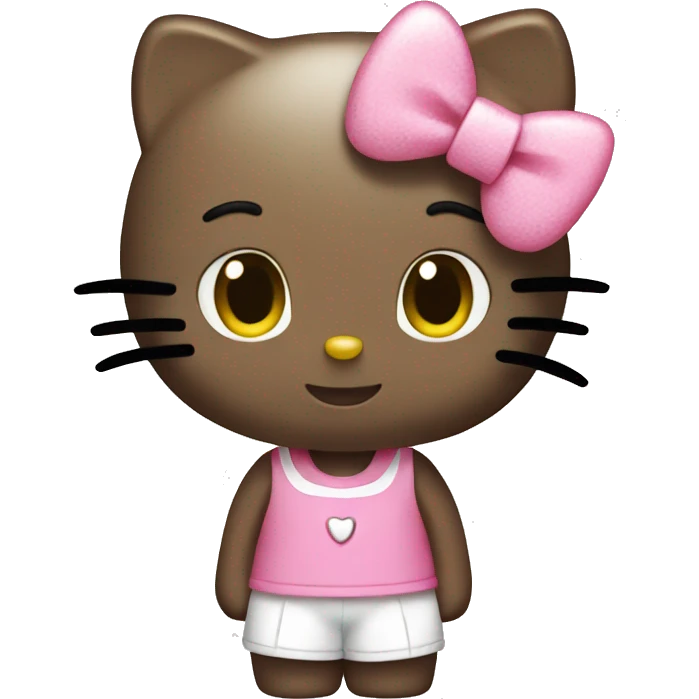 hello kitty posing emoji