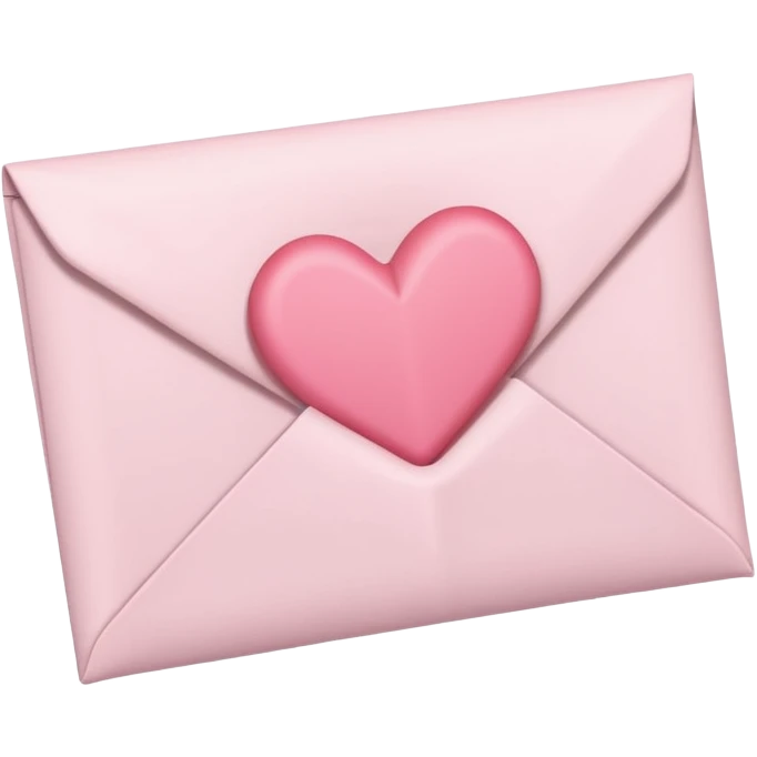 light pink love letter emoji