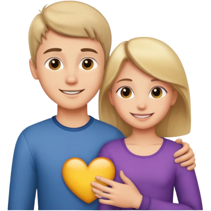 One boy looking at the girls chest  emoji