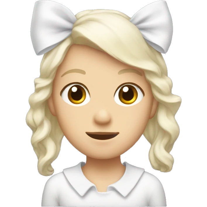 white bow emoji